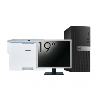 Pachet Second Hand Calculator DELL OptiPlex 5040 Tower, Intel Core i5-6500 3.20GHz, 8GB DDR3, 240GB SSD + Monitor 19 Inch + Imprimanta Brother HL-L6300DW