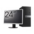 Pachet Calculator Second Hand DELL OptiPlex 5040 Tower, Intel Core i3-6100 3.70GHz, 8GB DDR3, 240GB SSD + Monitor 24 Inch