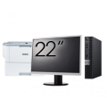 Pachet Calculator Second Hand DELL OptiPlex 7060 Mini PC, Intel Core i5-8500T 2.10 - 3.50GHz, 8GB DDR4, 256GB SSD + Monitor 22 Inch + Imprimanta Brother HL-L6300DW