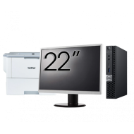Pachet Calculator Second Hand DELL OptiPlex 7060 Mini PC, Intel Core i5-8500T 2.10 - 3.50GHz, 8GB DDR4, 256GB SSD + Monitor 22 Inch + Imprimanta Brother HL-L6300DW