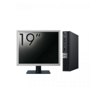 Pachet Calculator Second Hand DELL OptiPlex 7060 Mini PC, Intel Core i3-8100T 3.10GHz, 8GB DDR4, 256GB SSD + Monitor 19 Inch