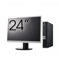 Pachet Calculator Second Hand DELL OptiPlex 7060 Mini PC, Intel Core i3-8100T 3.10GHz, 8GB DDR4, 256GB SSD + Monitor 24 Inch