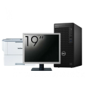 Pachet Calculator Second Hand DELL OptiPlex 3080 Tower, Intel Core i5-10500 3.10 - 4.50GHz, 8GB DDR4, 256GB SSD + Monitor 19 Inch + Imprimanta Brother HL-L6300DW