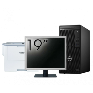 Pachet Calculator Second Hand DELL OptiPlex 3080 Tower, Intel Core i5-10500 3.10 - 4.50GHz, 8GB DDR4, 256GB SSD + Monitor 19 Inch + Imprimanta Brother HL-L6300DW
