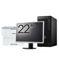Pachet Calculator Second Hand DELL OptiPlex 3080 Tower, Intel Core i5-10500 3.10 - 4.50GHz, 8GB DDR4, 256GB SSD + Monitor 22 Inch + Imprimanta Brother HL-L6300DW