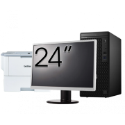 Pachet Calculator Second Hand DELL OptiPlex 3080 Tower, Intel Core i5-10500 3.10 - 4.50GHz, 8GB DDR4, 256GB SSD + Monitor 24 Inch + Imprimanta Brother HL-L6300DW