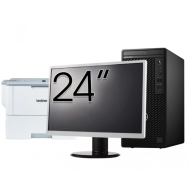 Pachet Calculator Second Hand DELL OptiPlex 3080 Tower, Intel Core i5-10500 3.10 - 4.50GHz, 8GB DDR4, 256GB SSD + Monitor 24 Inch + Imprimanta Brother HL-L6300DW