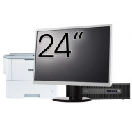 Pachet Calculator Second Hand HP ProDesk 600 G2 SFF, Intel Core i7-6700 3.40GHz, 8GB DDR4, 256GB SSD + Monitor 24" & Imprimanta Brother HL-L6300DW