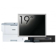 Pachet Calculator Second Hand HP Prodesk 600 G2 SFF, Intel Core i5-6500 3.20GHz, 8GB DDR4, 256GB SSD + Monitor 19" & Imprimanta Brother HL-L6300DW