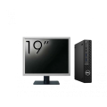 Pachet Calculator Second Hand DELL OptiPlex 3080 MiniPC, Intel Core i5-10500 3.10 - 4.50GHz, 16GB DDR4, 256GB SSD + Monitor 19 Inch