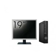 Pachet Calculator Second Hand DELL OptiPlex 3080 MiniPC, Intel Core i5-10500 3.10 - 4.50GHz, 16GB DDR4, 256GB SSD + Monitor 19 Inch