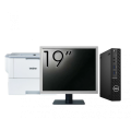 Pachet Calculator Second Hand DELL OptiPlex 3080 MiniPC, Intel Core i5-10500 3.10 - 4.50GHz, 16GB DDR4, 256GB SSD + Monitor 19 Inch + Imprimanta Brother HL-L6300DW