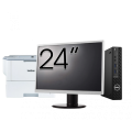 Pachet Calculator Second Hand DELL OptiPlex 3080 MiniPC, Intel Core i5-10500 3.10 - 4.50GHz, 16GB DDR4, 256GB SSD + Monitor 24 Inch + Imprimanta Brother HL-L6300DW