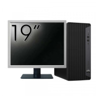 Pachet Calculator Second Hand HP EliteDesk 800 G6 Tower, Intel Core i5-10400F 2.90 - 4.30GHz, 16GB DDR4, Placa Video AMD Radeon R7 430 2GB, 256GB SSD + Monitor 19"