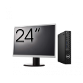 Pachet Calculator Second Hand DELL OptiPlex 3080 MiniPC, Intel Core i5-10500 3.10 - 4.50GHz, 8GB DDR4, 256GB SSD + Monitor 24 Inch