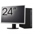 Pachet Calculator Second Hand HP EliteDesk 800 G6 Tower, Intel Core i5-10400F 2.90 - 4.30GHz, 16GB DDR4, Placa Video AMD Radeon R7 430 2GB, 256GB SSD + Monitor 24"