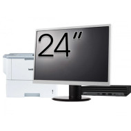 Pachet Calculator Second Hand HP EliteDesk 800 G6 Mini PC, Intel Core i5-10500T 2.30 - 3.80GHz, 8GB DDR4, 256GB SSD + Monitor 24" & Imprimanta Brother HL-L6300DW