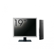 Pachet Calculator Second Hand DELL OptiPlex 3090 Mini UFF, Intel Core i5-1145G7 2.60 - 4.40GHz, 8GB DDR4, 256GB SSD, Intel Iris Xe Graphics + Monitor 19 Inch