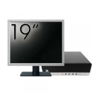 Pachet Calculator Second Hand HP EliteDesk 800 G5 SFF, Intel Core i5-9500 3.00-4.40GHz, 8GB DDR4, 256GB SSD + Monitor 19"