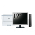 Pachet Calculator Second Hand DELL OptiPlex 3090 Mini UFF, Intel Core i5-1145G7 2.60 - 4.40GHz, 8GB DDR4, 256GB SSD, Intel Iris Xe Graphics + Monitor 19 Inch + Imprimanta Brother HL-L6300DW