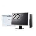 Pachet Calculator Second Hand DELL OptiPlex 3090 Mini UFF, Intel Core i5-1145G7 2.60 - 4.40GHz, 8GB DDR4, 256GB SSD, Intel Iris Xe Graphics + Monitor 22 Inch + Imprimanta Brother HL-L6300DW