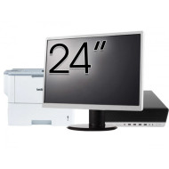 Pachet Calculator Second Hand HP EliteDesk 800 G5 SFF, Intel Core i5-9500 3.00-4.40GHz, 8GB DDR4, 256GB SSD + Monitor 24" & Imprimanta Brother HL-L6300DW