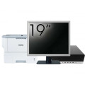 Pachet Calculator Second Hand HP EliteDesk 800 G5 SFF, Intel Core i5-9500 3.00-4.40GHz, 8GB DDR4, 256GB SSD + Monitor 19" & Imprimanta Brother HL-L6300DW