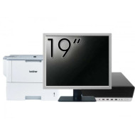 Pachet Calculator Second Hand HP EliteDesk 800 G5 SFF, Intel Core i5-9500 3.00-4.40GHz, 8GB DDR4, 256GB SSD + Monitor 19" & Imprimanta Brother HL-L6300DW