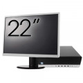 Pachet Calculator Second Hand HP EliteDesk 800 G5 SFF, Intel Core i5-9500 3.00 - 4.40GHz, 16GB DDR4, 512GB SSD + Monitor 22"