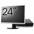 Pachet Calculator Second Hand HP EliteDesk 800 G5 SFF, Intel Core i5-9500 3.00 - 4.40GHz, 16GB DDR4, 512GB SSD + Monitor 24"