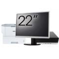 Pachet Calculator Second Hand HP EliteDesk 800 G5 SFF, Intel Core i5-9500 3.00 - 4.40GHz, 16GB DDR4, 512GB SSD + Monitor 22" & Imprimanta Brother HL-L6300DW