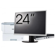 Pachet Calculator Second Hand HP EliteDesk 800 G5 Mini PC, Intel Core i5-9500T 2.20 - 3.70GHz, 8GB DDR4, 256GB SSD + Monitor 24" & Imprimanta Brother HL-L6300DW