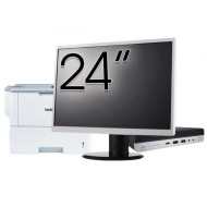 Pachet Calculator Second Hand HP EliteDesk 800 G5 Mini PC, Intel Core i5-9500T 2.20 - 3.70GHz, 8GB DDR4, 256GB SSD + Monitor 24" & Imprimanta Brother HL-L6300DW