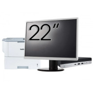 Pachet Calculator Second Hand HP EliteDesk 800 G5 Mini PC, Intel Core i5-9500T 2.20 - 3.70GHz, 8GB DDR4, 256GB SSD + Monitor 22" & Imprimanta Brother HL-L6300DW