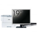 Pachet Calculator Second Hand HP EliteDesk 800 G5 Mini PC, Intel Core i5-9500T 2.20 - 3.70GHz, 8GB DDR4, 256GB SSD + Monitor 19" & Imprimanta Brother HL-L6300DW