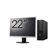 Pachet Calculator Second Hand DELL OptiPlex 3080 SFF, Intel Core i3-10105 3.70 - 4.40GHz, 8GB DDR4, 256GB SSD + Monitor 22 Inch