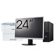 Pachet Calculator Second Hand DELL OptiPlex 3080 SFF, Intel Core i3-10105 3.70 - 4.40GHz, 8GB DDR4, 256GB SSD + Monitor 24 Inch + Imprimanta Brother HL-L6300DW