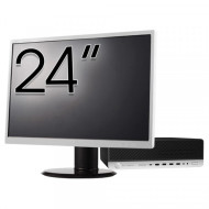 Pachet Calculator Second Hand HP ProDesk 800 G4 SFF, Intel Core i5-8500 3.00 - 4.10GHz, 8GB DDR4, 256GB SSD + Monitor 24"