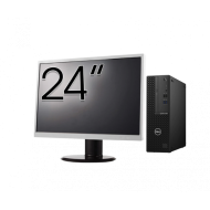 Pachet Calculator Second Hand DELL OptiPlex 3080 SFF, Intel Core i5-10500 3.10 - 4.50GHz, 8GB DDR4, 256GB SSD + Monitor 24 Inch