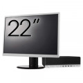 Pachet Calculator Second Hand HP ProDesk 800 G3 SFF, Intel Core i5-7500 3.40-3.80GHz, 8GB DDR4, 256GB SSD + Monitor 22"