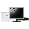 Pachet Calculator Second Hand HP ProDesk 800 G3 SFF, Intel Core i5-7500 3.40-3.80GHz, 8GB DDR4, 256GB SSD + Monitor 19" & Imprimanta Brother HL-L6300DW