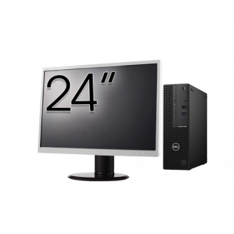 Pachet Calculator Second Hand DELL OptiPlex 3080 SFF, Intel Core i5-10500 3.10 - 4.50GHz, 16GB DDR4, 512GB SSD + Monitor 24 Inch