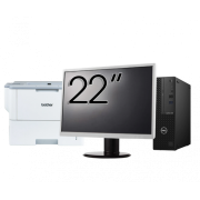 Pachet Calculator Second Hand DELL OptiPlex 3080 SFF, Intel Core i5-10500 3.10 - 4.50GHz, 16GB DDR4, 512GB SSD + Monitor 22 Inch + Imprimanta Brother HL-L6300DW