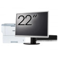 Pachet Calculator Second Hand HP ProDesk 800 G3 SFF, Intel Core i5-7500 3.40 - 3.80GHz, 16GB DDR4, 500GB SSD + 1TB HDD, DVD-ROM + Monitor 22" & Imprimanta Brother HL-L6300DW