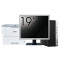 Pachet Calculator Second Hand HP EliteDesk 800 G3 Tower, Intel Core i3-6100 3.70GHz, 8GB DDR4, 256GB SSD, DVD-ROM + Monitor 19" & Imprimanta Brother HL-L6300DW