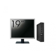 Pachet Calculator Second Hand DELL OptiPlex 9020 Mini PC, Intel Core i5-4590T 2.00GHz, 8GB DDR3, 128GB SSD + Monitor 19 Inch
