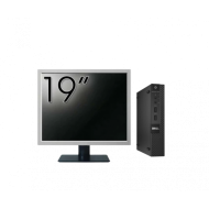 Pachet Calculator Second Hand DELL OptiPlex 9020 Mini PC, Intel Core i5-4590T 2.00GHz, 8GB DDR3, 128GB SSD + Monitor 19 Inch