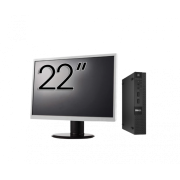 Pachet Calculator Second Hand DELL OptiPlex 9020 Mini PC, Intel Core i5-4590T 2.00GHz, 8GB DDR3, 128GB SSD + Monitor 22 Inch
