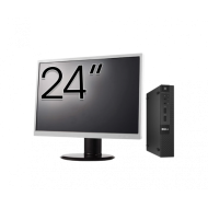 Pachet Calculator Second Hand DELL OptiPlex 9020 Mini PC, Intel Core i5-4590T 2.00GHz, 8GB DDR3, 128GB SSD + Monitor 24 Inch