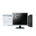 Pachet Calculator Second Hand DELL OptiPlex 9020 Mini PC, Intel Core i5-4590T 2.00GHz, 8GB DDR3, 128GB SSD + Monitor 19 Inch + Imprimanta Brother HL-L6300DW